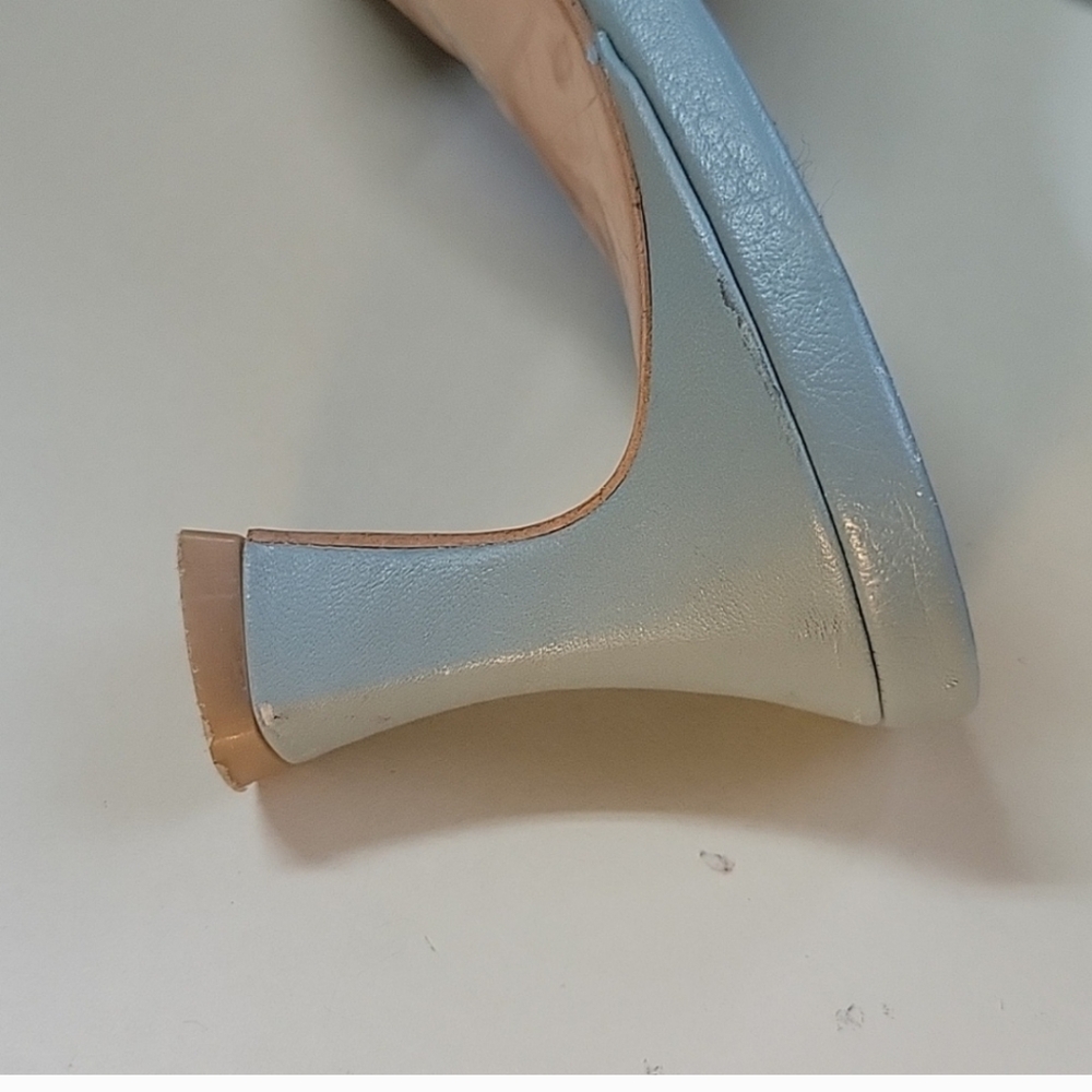 ANGEL ALARCON Pale Light Blue Slides/mules Size 39 - Picture 8 of 12